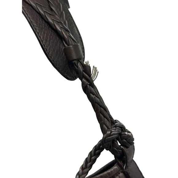 Christian Dior Brown Leather Ethnic Charm Tote*BEAUTIFUL SOFT LEATHER! - Picture 15 of 15